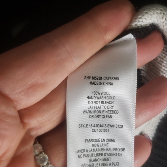 JOIE Brettina B Wool Polka Dot Pullover Sweater XL. - Picture 8 of 8